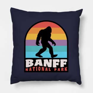 Banff National Park Bigfoot Sasquatch Lake Louise Canada Pillow