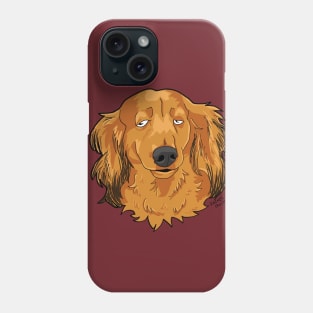 Long Haired Dachshund Phone Case