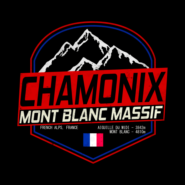 Retro Ski Chamonix Mont Blanc France Skiing and Mountain Biking Paradise by ChrisWilson