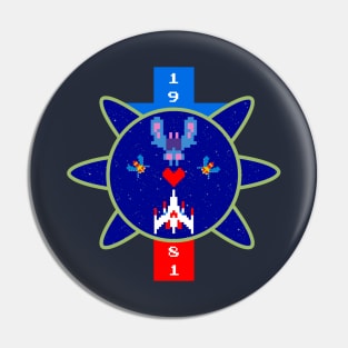 Galaga Love! Pin