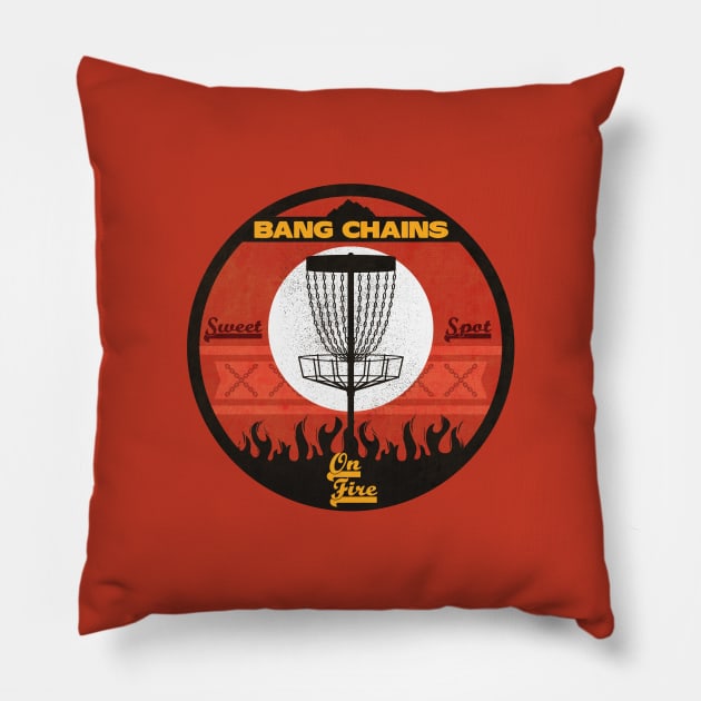 Bang Chains On Fire Pillow by CTShirts