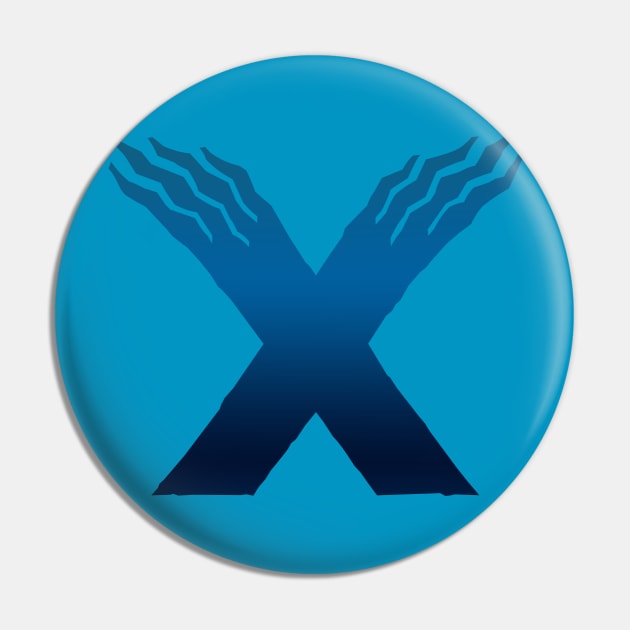 Monster X Logo Pin by FireFlea