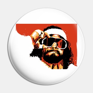 Macho Man With Sunglasses Pin