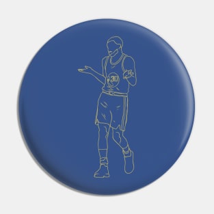 Steph Curry Shrug Neon Pin