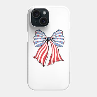 Coquette American Flag Funny Independence Day Phone Case