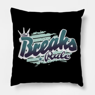 BREAKS - Rule (slate blue/purple) Pillow