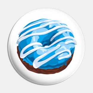 Blue Donut Pin