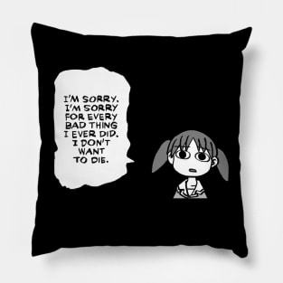 Mudwizard draws that panel of chiyo chan having an emotional breakdown / funny azumanga daioh Pillow