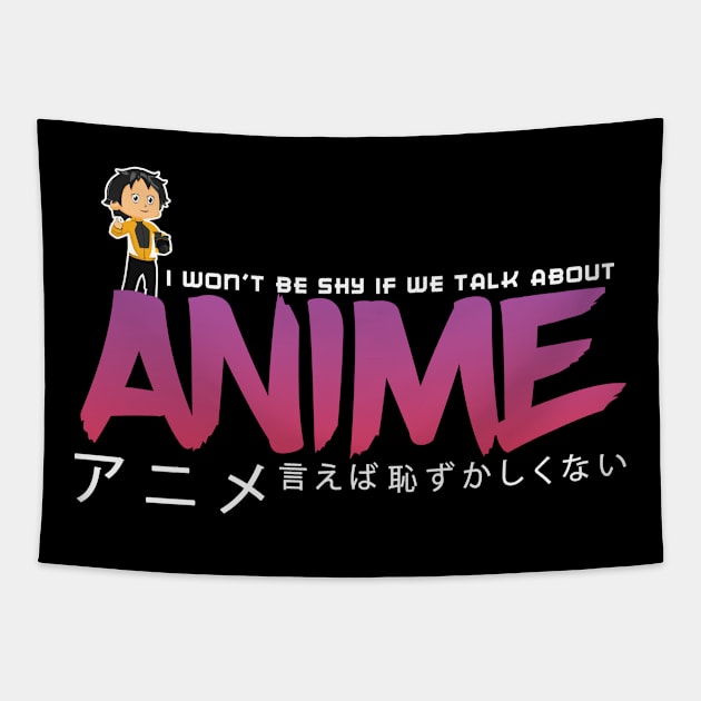 Anime Conversation Funny Tapestry by CrissWild