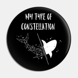 Shark constellation Pin