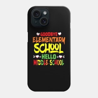 GOODBYE ELEMENTARY SCHOOL COLORED HEART Phone Case