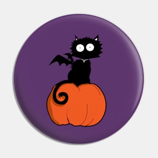 Pumpkin Bat Kitty Pin