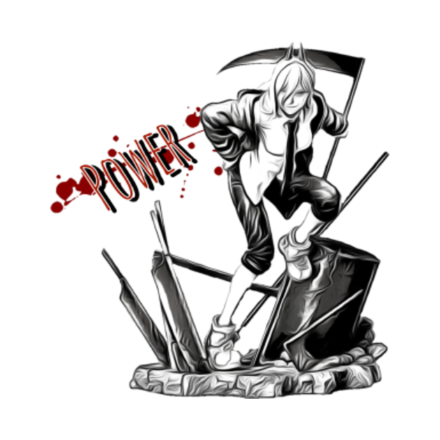 Chainsaw Man "POWER" Chainsaw Man TShirt TeePublic