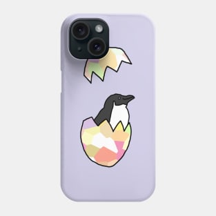 Little Penguin Popping out of her Funny Easter Egg Phone Case