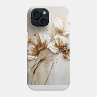 3D flowers - creamy and textured painting Phone Case