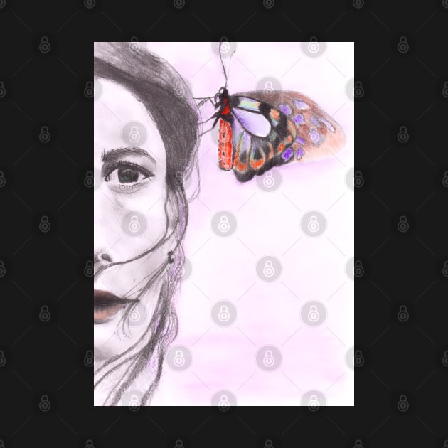 Girl with Butterfly by teenamarie23art