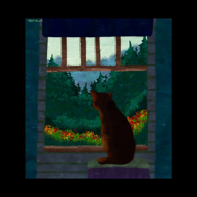 Cat in the Window by taoistviking