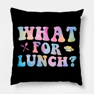 What for Lunch Funny Lunch Lady Pillow