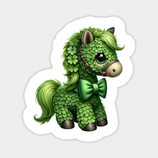 Clover Horse St Patricks Day Magnet