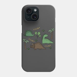 Dinosaur drawing Phone Case