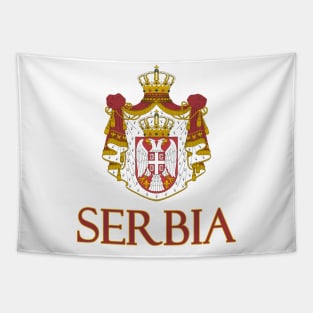 Serbia - Serbian Coat of Arms Design Tapestry