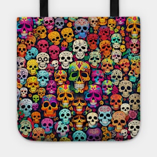 Colorful Skull Pattern design #1 Tote