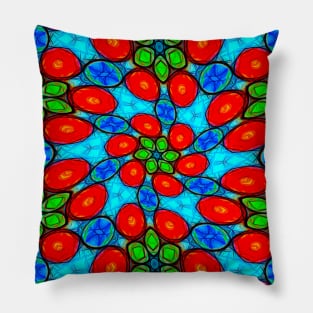 Colorful Paper Flower Pillow
