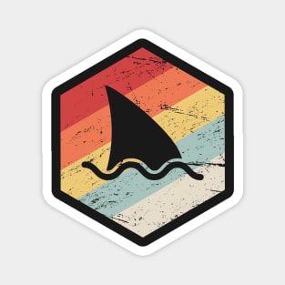 Retro Vintage Shark Fin Icon Magnet