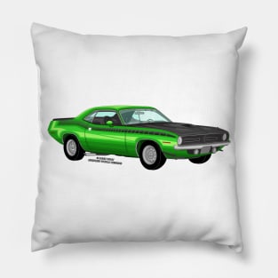 Classic Muscle Car Garage Racing Hot Rod Novelty Gift Pillow