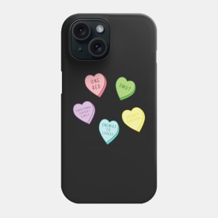 Bookish Candy Heart Tropes Book Lover Heart Colors Book Aesthetic Bookish Pack Bookish Kindle Phone Case