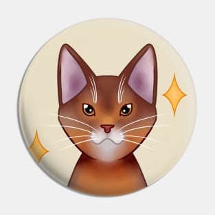 Abyssinian cat Pin