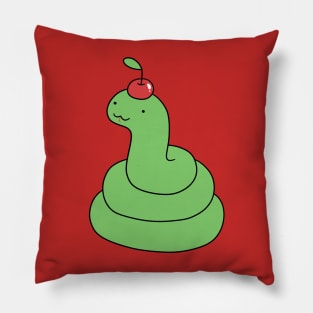 Cherry Snake Pillow