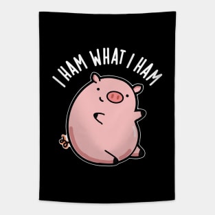 I Ham What I Ham Cute Pig Pun Tapestry