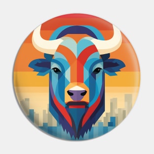 Buffalo Retro Pin