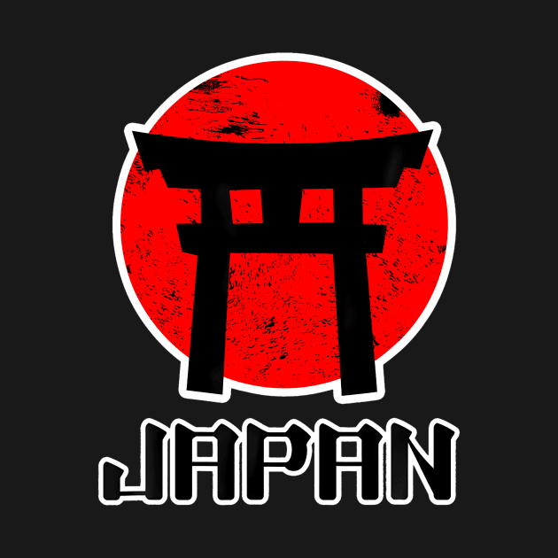 Funny Asia Japan Japanese Gate Torii Flag Kids by vulanstore