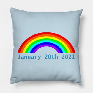 Rainbow Inauguration Day Pillow