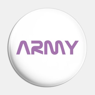 BTS ARMY nasa logo purple Pin