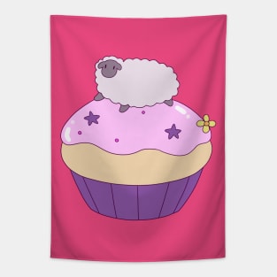 Sheep and Giant Cupcake Tapestry