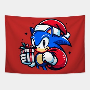 Sonic The Xmas 01 Tapestry