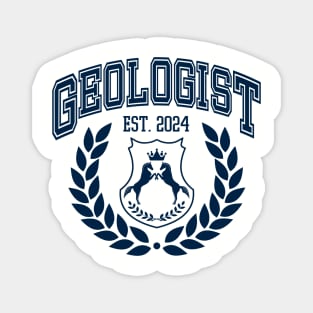 Custom Geology College Graduation Est 2024 Magnet