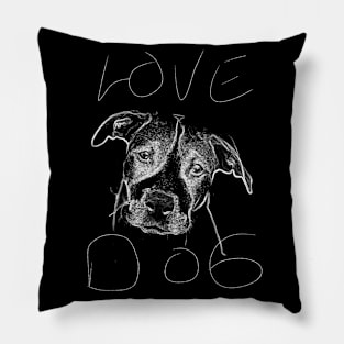 Love Dog Pillow