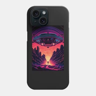 Synthwave Visitors Phone Case