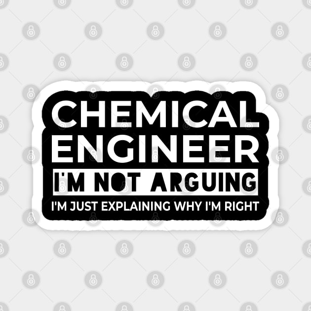 chemical engineer Magnet by Elhisodesigns