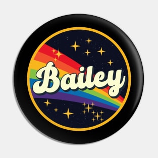 Bailey // Rainbow In Space Vintage Style Pin