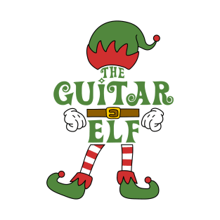 The Guitar Elf Christmas Family Matching Outfits Group Attire T-Shirt