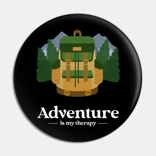 adventure is my therapy Pin