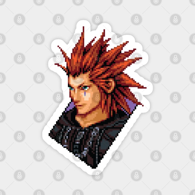 Organization XIII Axel Pixel Art Magnet by inotyler