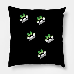 Aromantic Pride Paws Pillow