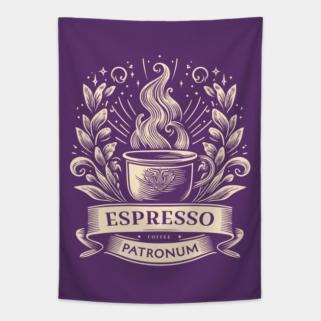 Espresso Patronum - Divine coffee Tapestry by PrintSoulDesigns