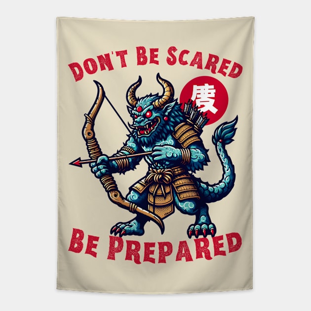 Hunting motivational demon Tapestry by Japanese Fever